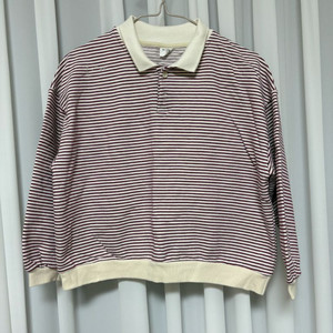 아동 스트라이프 카라 기모티 xl-js