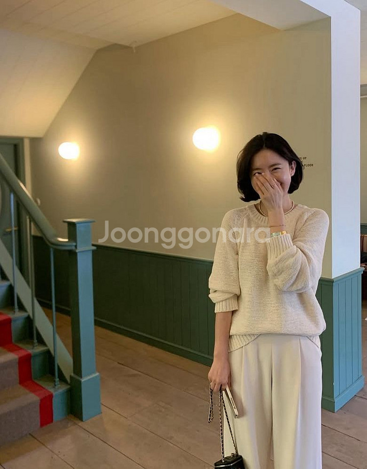 블룸인메이 bloominmay 로이나 팬츠 크림 S--2