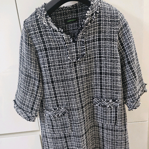 트위드 셔츠 원피스(55~66)결혼식 원피스