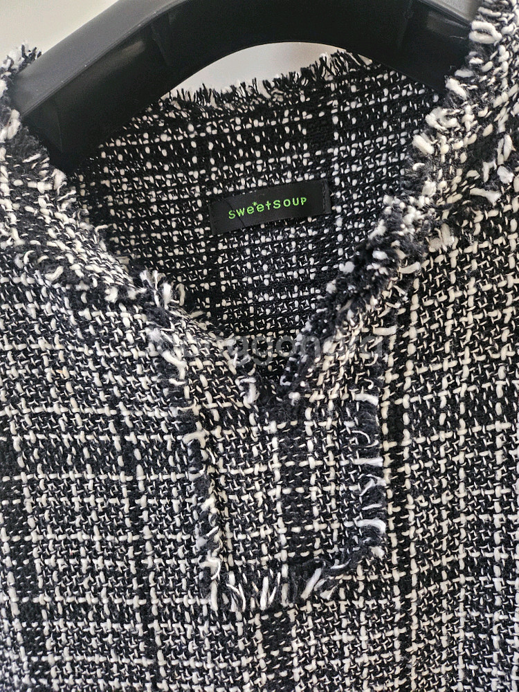 트위드 셔츠 원피스(55~66)결혼식 원피스--1