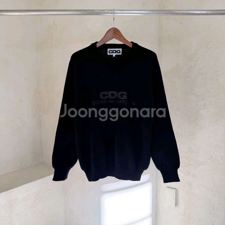 CDG 스툴 풀오버 크루넥 니트--1