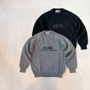 CDG 스툴 풀오버 크루넥 니트