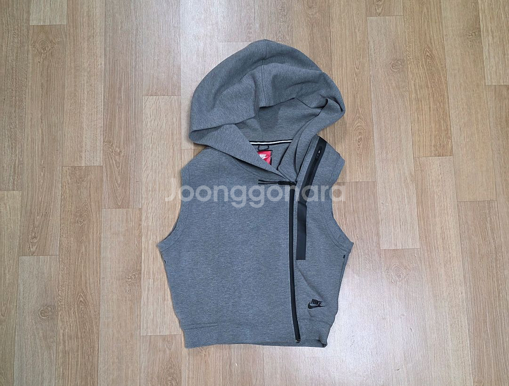 (택포)나이키 테크팩 후드 조끼 그레이 여 S--0