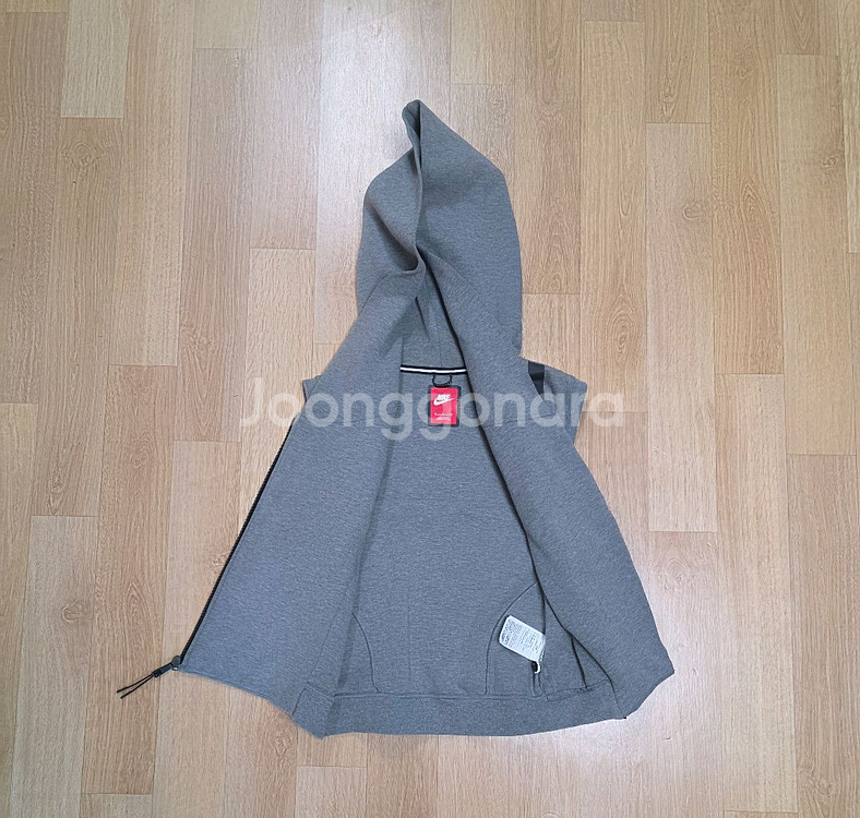 (택포)나이키 테크팩 후드 조끼 그레이 여 S--2