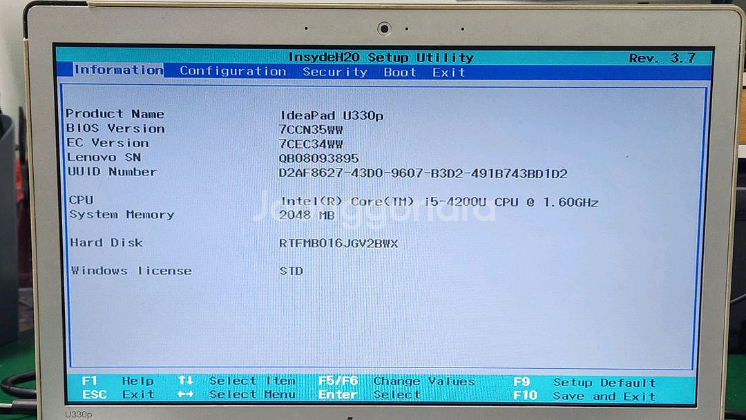 레노보 U330p i5-4세대 부품용 노트북--1