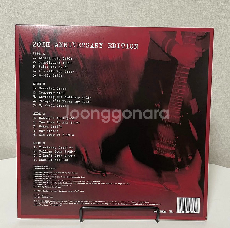 Avril Lavigne(에이브릴 라빈) Let Go 20주년 한정판 컬러 LP--1