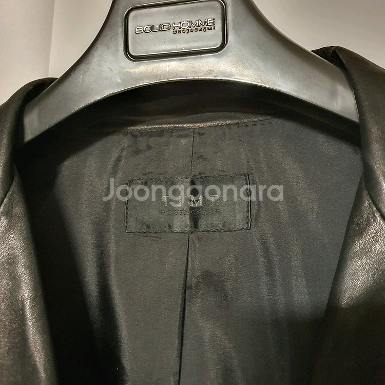 [100] 타임옴므 가죽 블레이저 자켓 (양가죽)--2