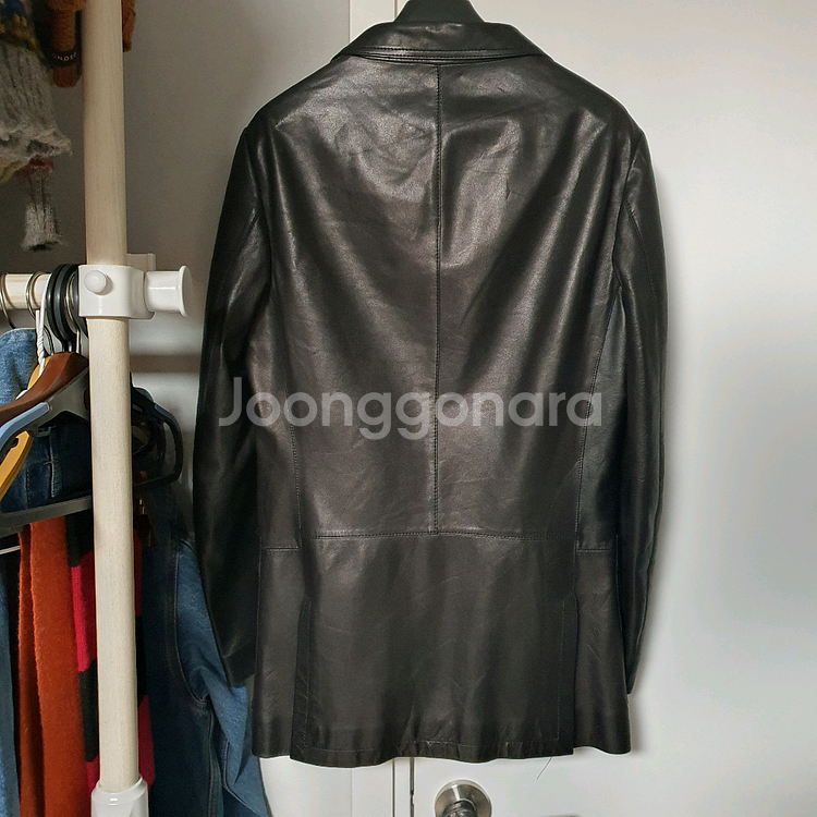 [100] 타임옴므 가죽 블레이저 자켓 (양가죽)--1