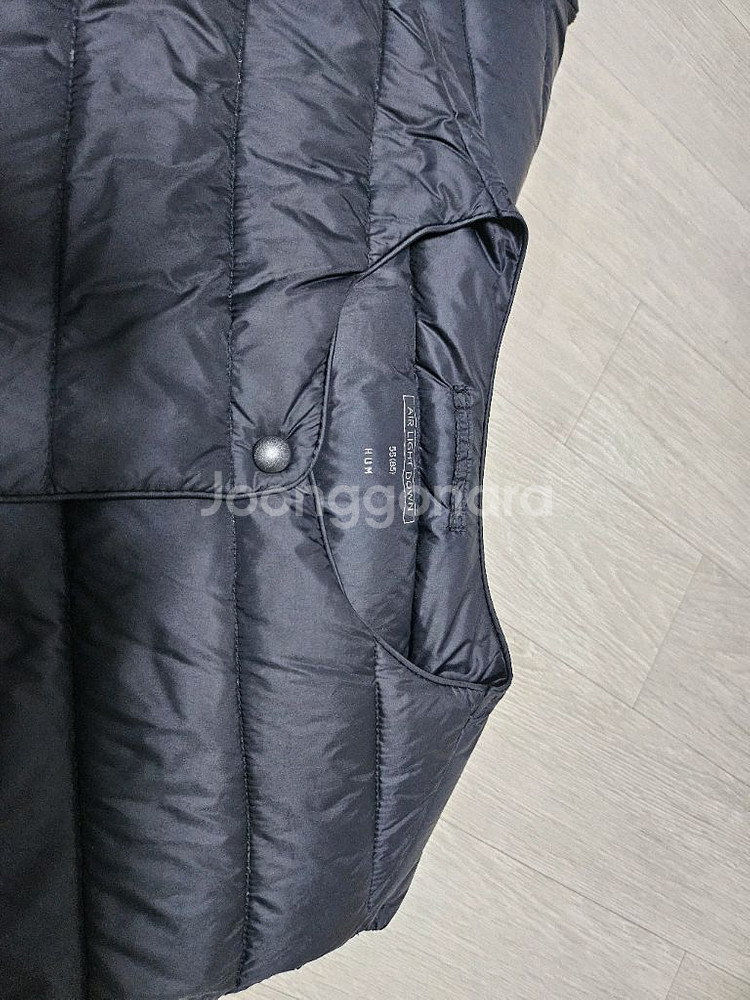 여성 패딩 조끼 #55사이즈 #블랙 조끼--1