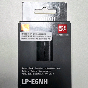 캐논코리아 정품 LP-E6NH 배터리 (미개봉 새제품)