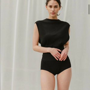 플라주 니트 하이넥 스윔 세트 수영복 새제품(M)