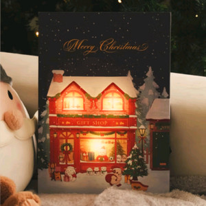 다이소 크리스마스 LED 캔버스 조명