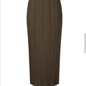 플리츠플리즈 3월 랩스커트 브라운 사이즈3