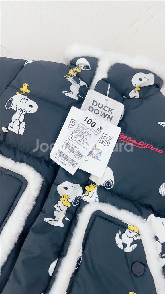베베드피노 스누피 덕다운 패딩 새상품 130--2