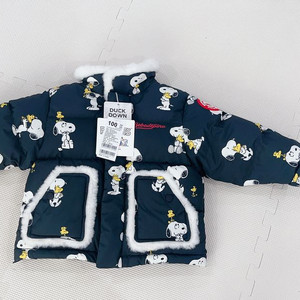 베베드피노 스누피 덕다운 패딩 새상품 130