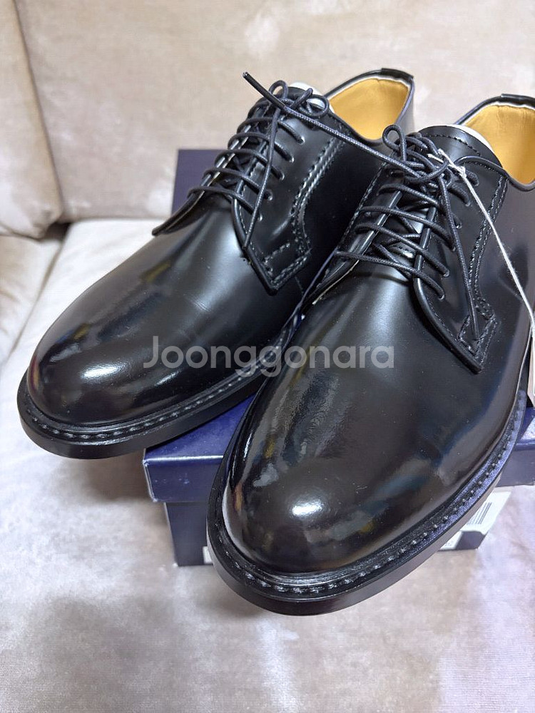 하루타 711 레더 더비 슈즈 블랙 270 새제품--4