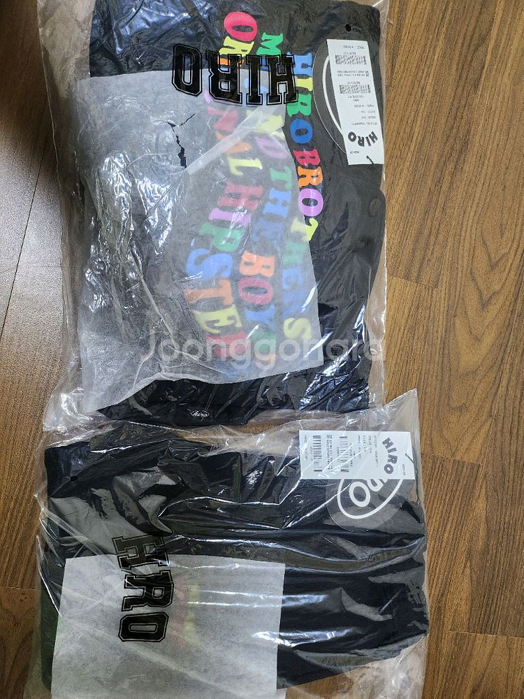 히로 키치레터링 후드 상하세트 110--1