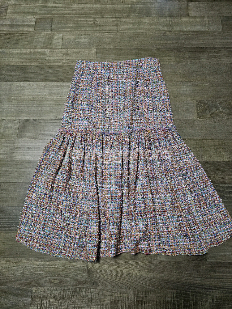 정품) TIME 타임 한섬 트위드 스커트--6