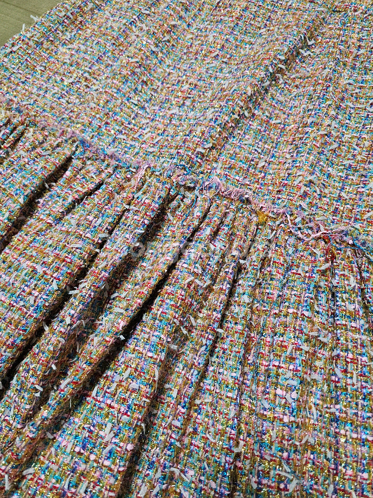 정품) TIME 타임 한섬 트위드 스커트--7