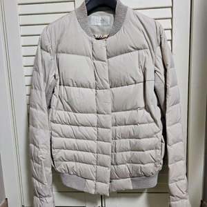 정품) TIME 타임 한섬 경랑 패딩 베이지톤