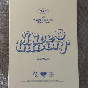 온앤오프 dive into onf dvd