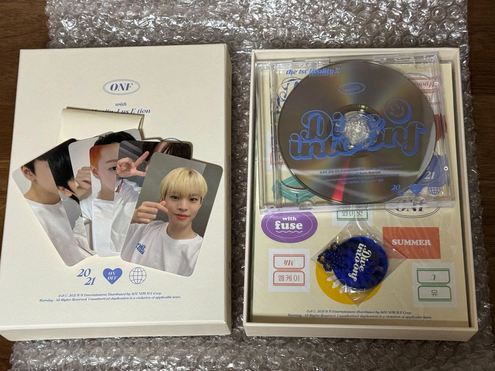 온앤오프 dive into onf dvd 이미지
