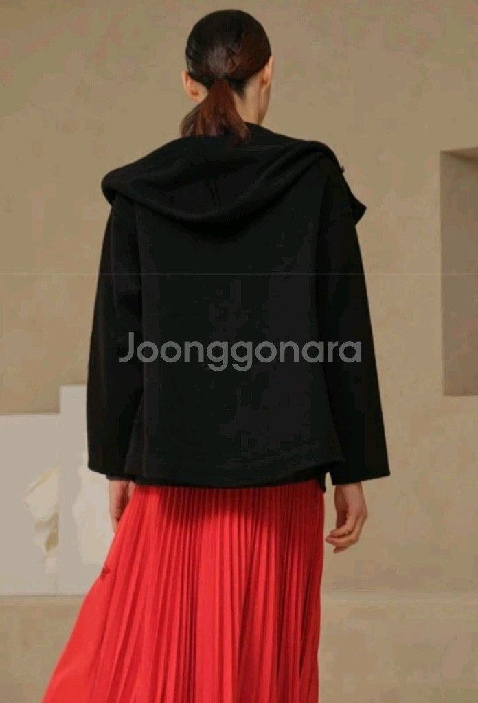 SJ WANI 핸드메이드 후드 코트(66~77)ㅡ새상품--8