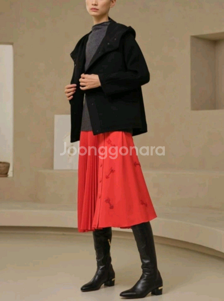 SJ WANI 핸드메이드 후드 코트(66~77)ㅡ새상품--7