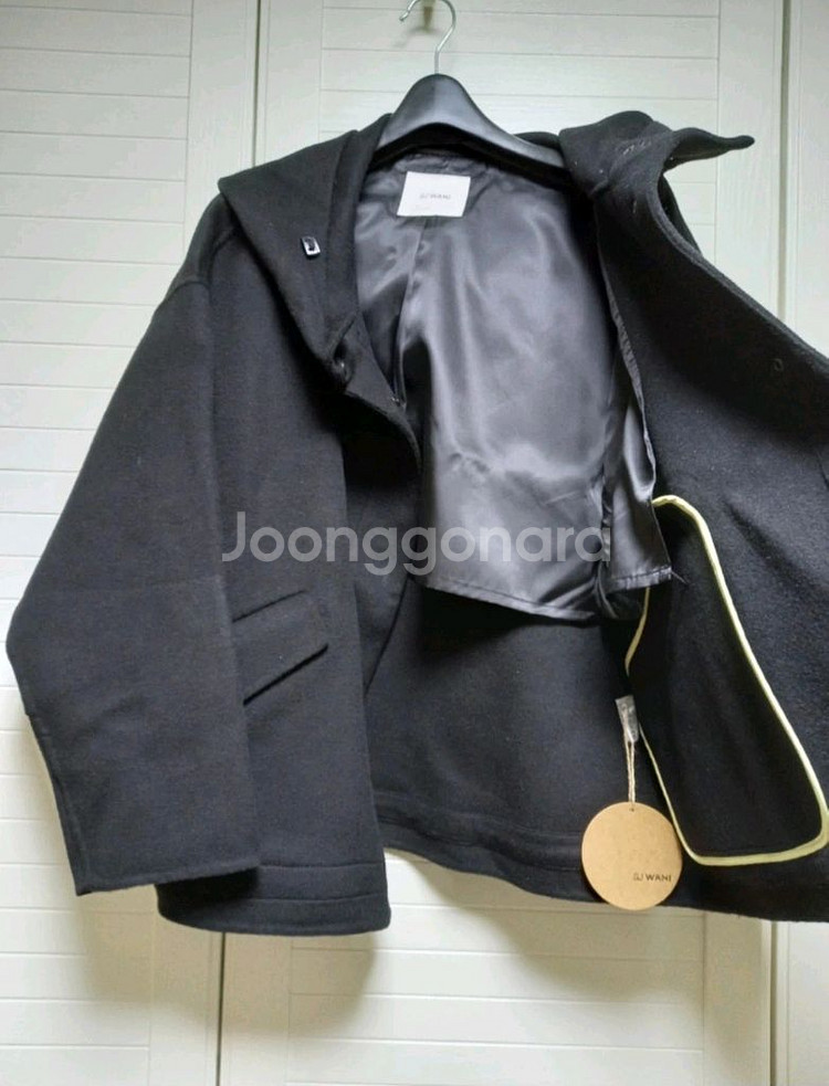 SJ WANI 핸드메이드 후드 코트(66~77)ㅡ새상품--3