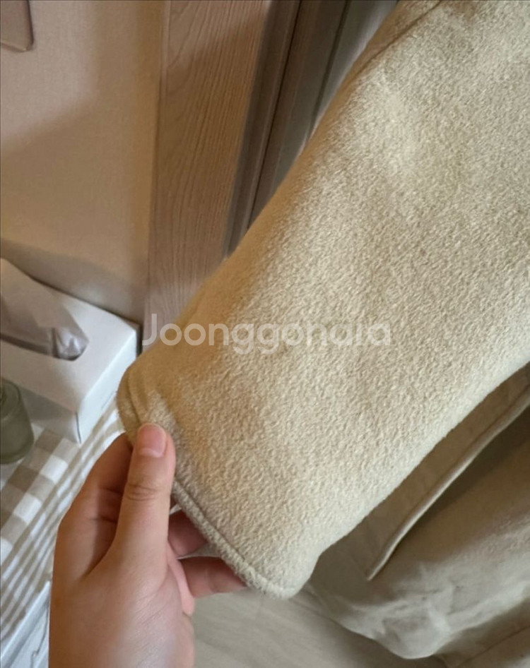 옷장정리| 오버핏 허리끈 메이썸 싱글 버터색롱코트--2