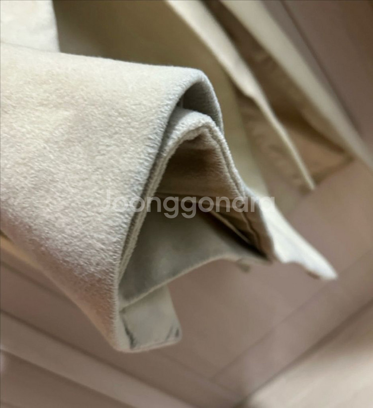 옷장정리| 오버핏 허리끈 메이썸 싱글 버터색롱코트--5