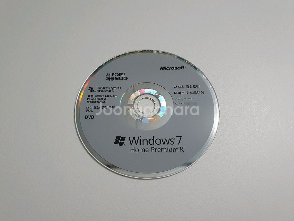 Windows 7 Home Premium K 설치 CD--0