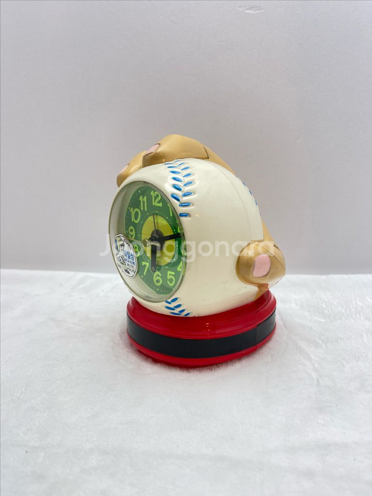 작동0) 골동품 하일성 야구 알람 시계 근대사 빈티지 고전--4