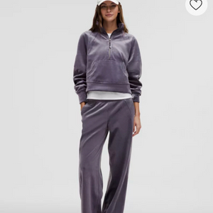 룰루레몬 스쿠바 미드라이즈 와이드레그 벨벳 팬츠 6