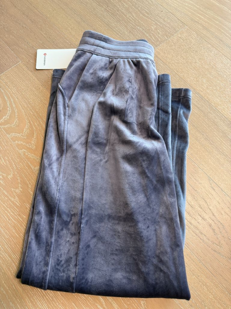 룰루레몬 스쿠바 미드라이즈 와이드레그 벨벳 팬츠 6--3