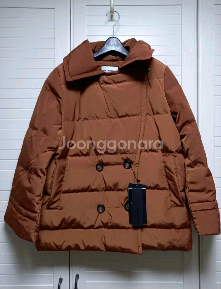 칼라거펠트 더블버튼 구스다운 코트(66~77) ㅡ새상품--1