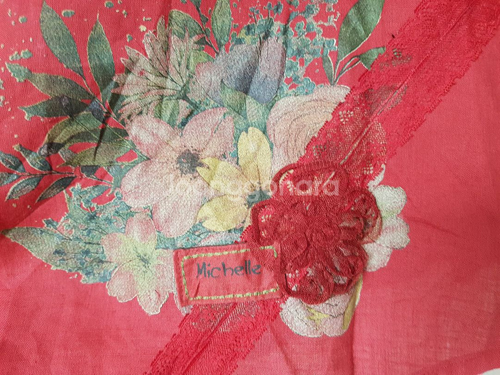 미쉘리 크로쉐배색 린넨상의--5