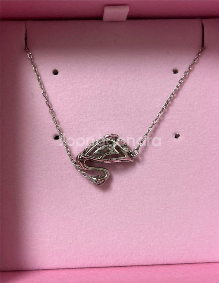 스와로브스키 스완 목걸이--4