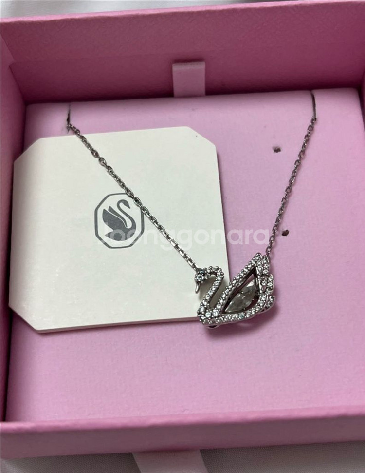 스와로브스키 스완 목걸이--3