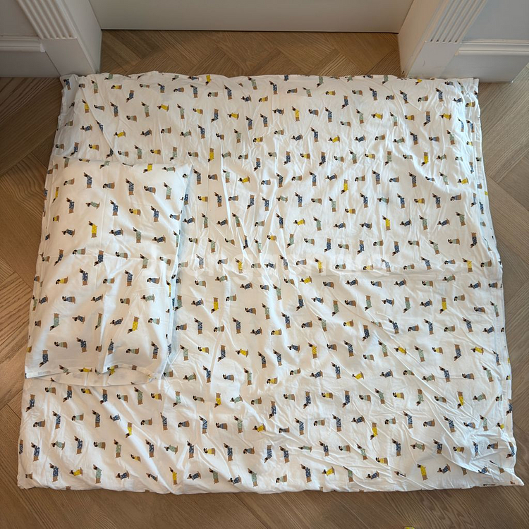 이케아 침대 이불 베개 드룀슬로트 세트 + 추가 커버--0