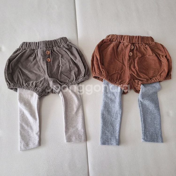 겨울 XS 90호 블라우스 블루머레깅스--3