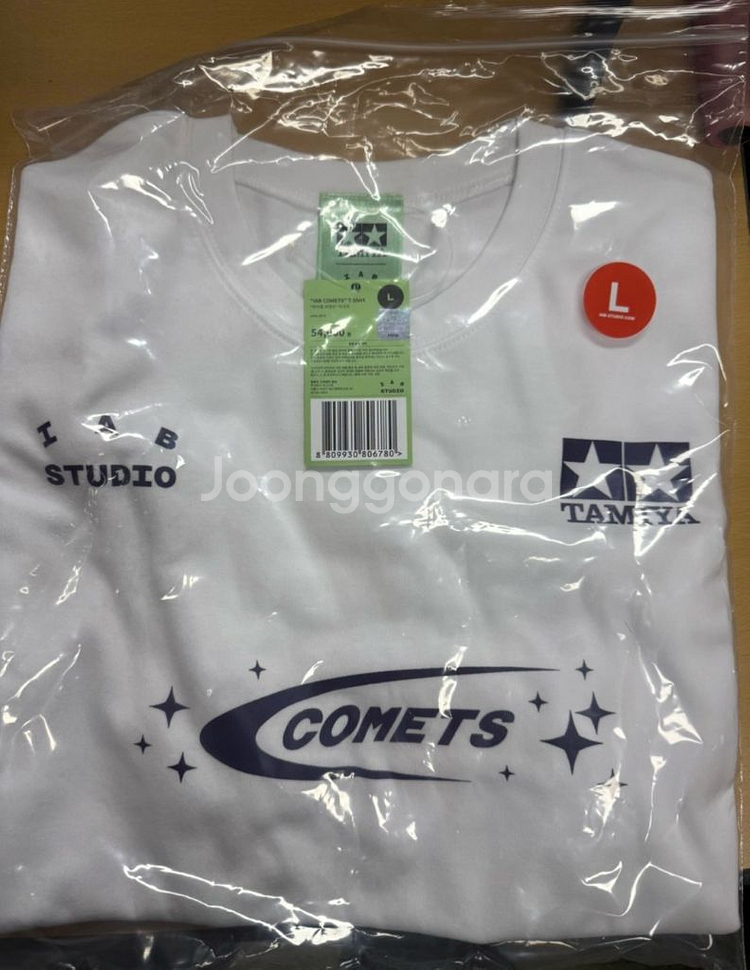 아이앱 스튜디오 타미야 코멧츠 티셔츠 L 새제품 판매해요--0