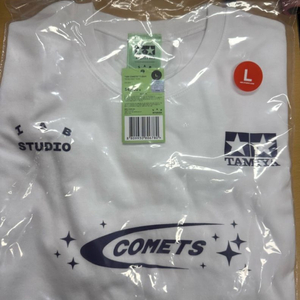 아이앱 스튜디오 타미야 코멧츠 티셔츠 L 새제품 판매해요