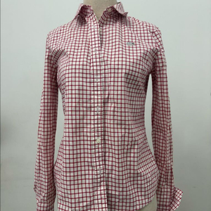 라코스테 여성 체크 셔츠