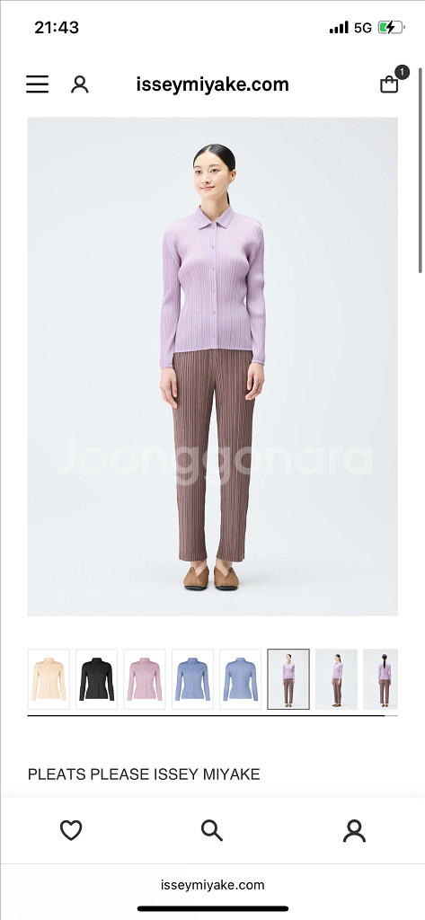 플리츠플리즈 9월 셔츠 라이트핑크 3--1