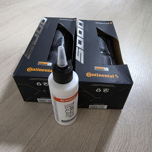 미개봉 컨티넨탈 5000S TR 튜블리스 28C블랙+실란트 셋트 일괄 판매 합니다.
