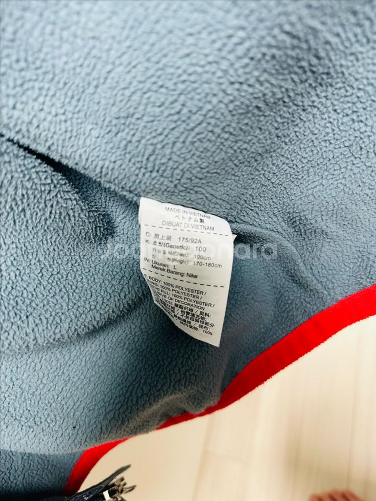 나이키 기모후드집업(곤색) L--6