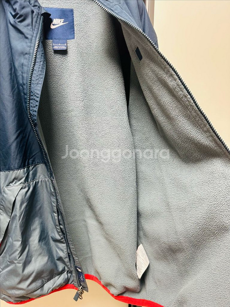 나이키 기모후드집업(곤색) L--5