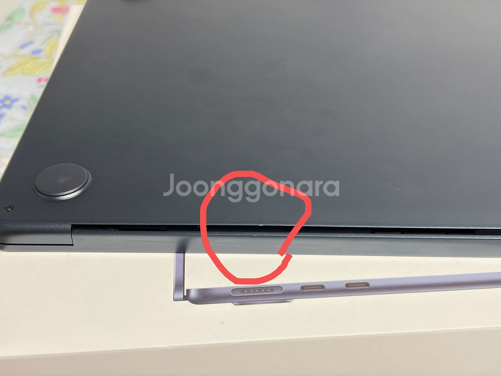 맥북에어 M2 13인치 8cpu, 10gpu, 24g ram, 512g ssd 정품풀박스 애플케어--5