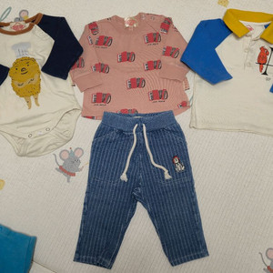 베베드피노 85사이즈 6벌 일괄 반값택포